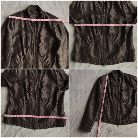 Giorgio Armani Jacquard Zipper Jacket Blazer - Picture 8 of 8